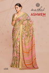 Ashwem Vol 5 By Kashvi Dull Moss Viscose Printed Daily Wear Sarees Wholesale Price In Surat